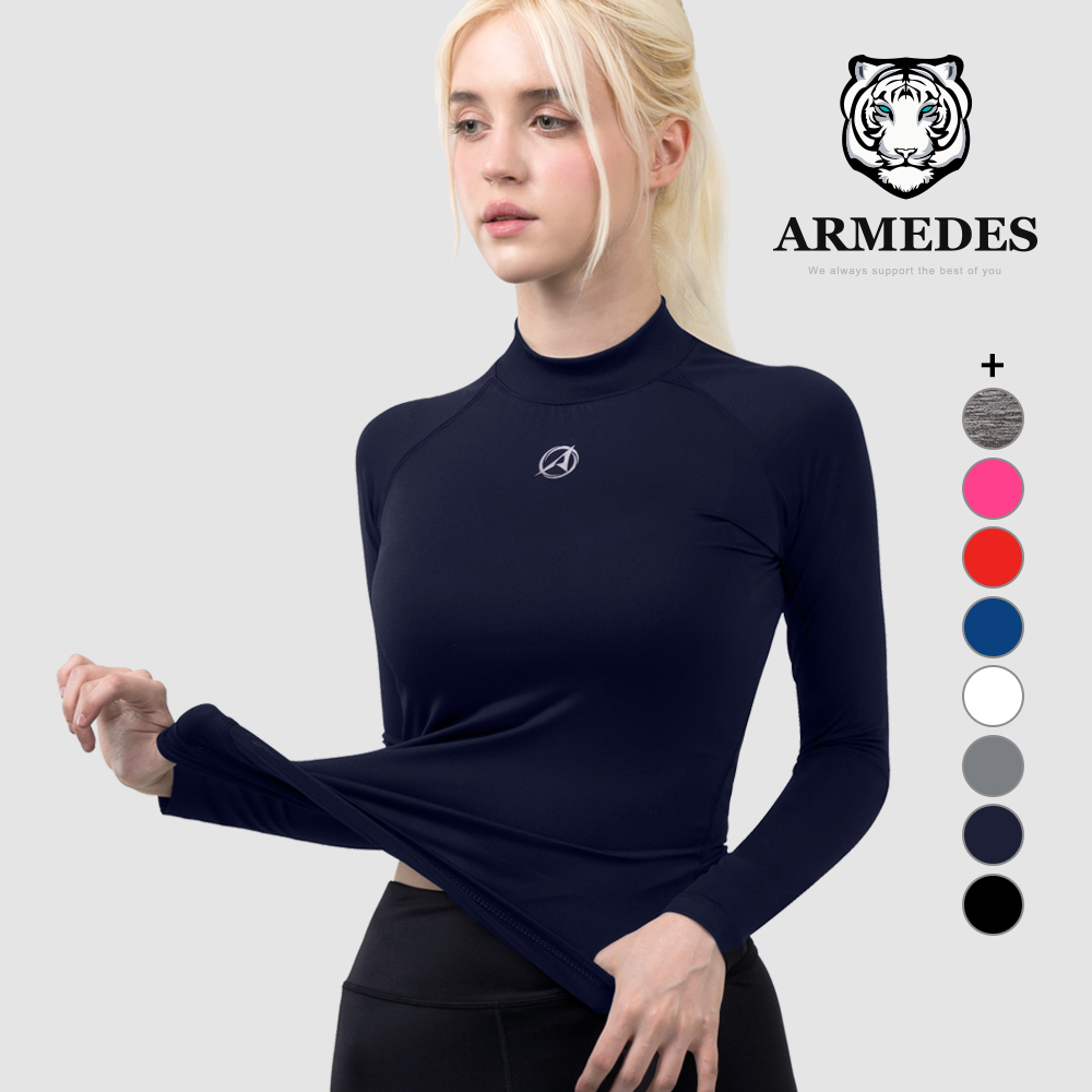 Áo thun cổ cao nữ - áo thun đa chức năng armedes - ar 251