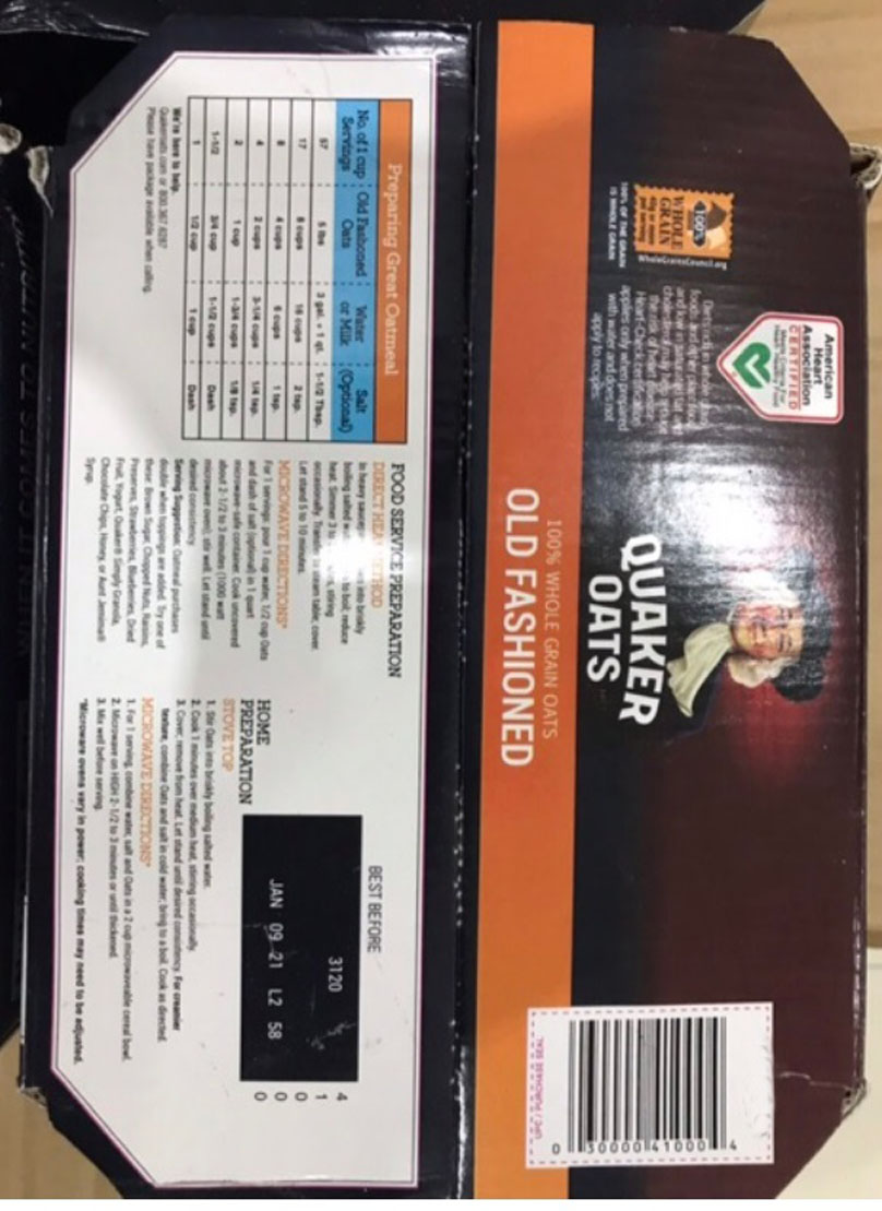 Yến mạch Quaker Oats 4,52kg