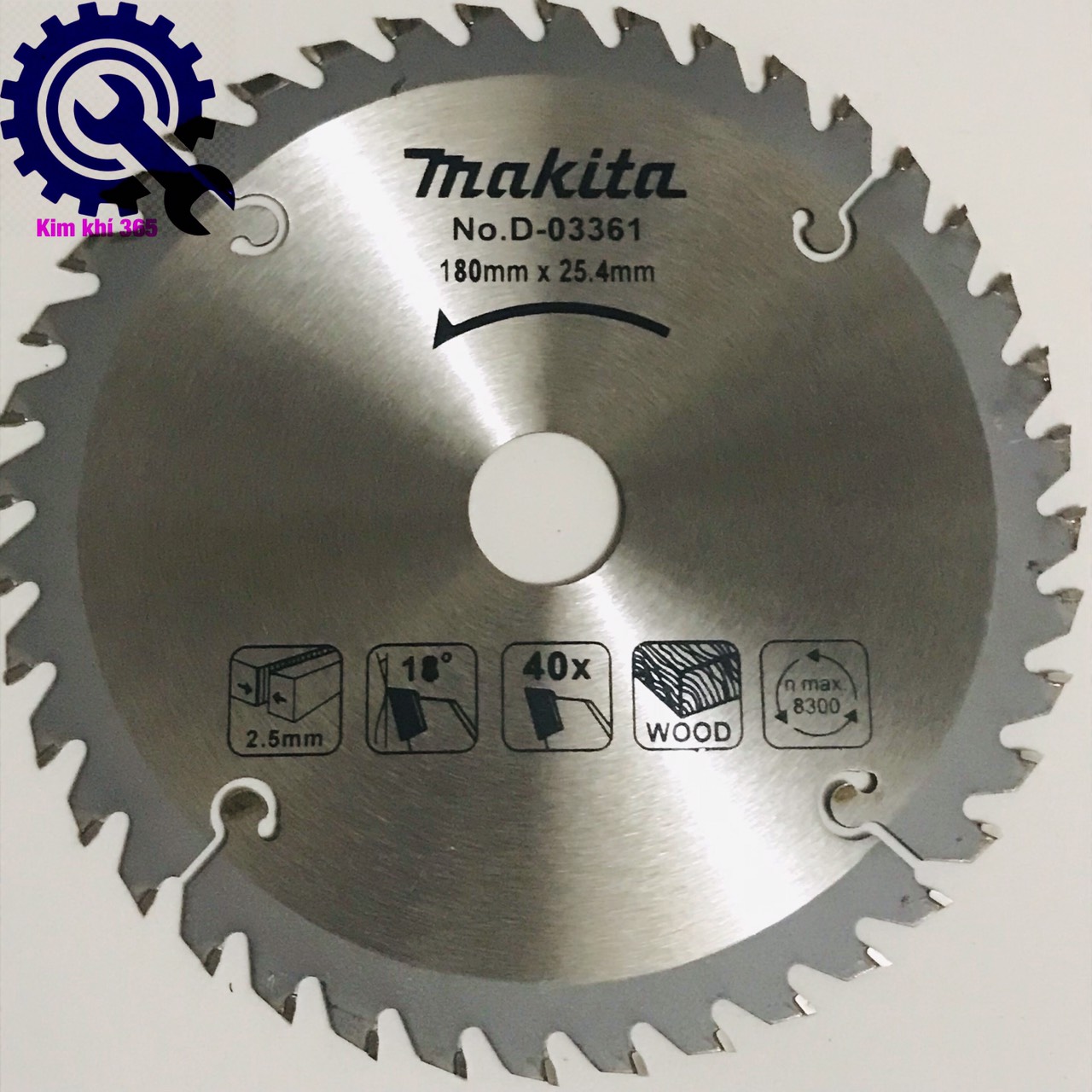 Lưỡi cưa, cắt gỗ makita 180mm