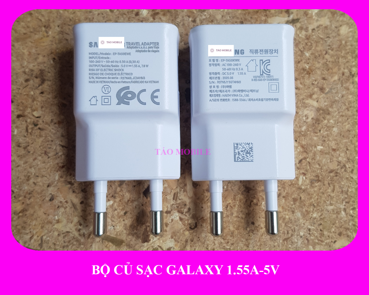 [1.55A-5V] Bộ sạc Galaxy A7 2018 zin công ty 100%