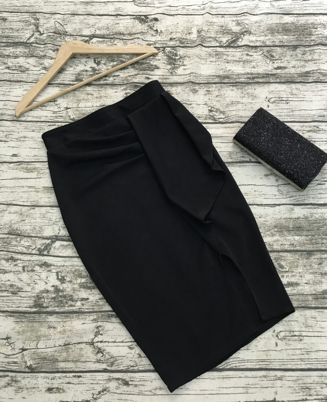 ( Size S đến XXL) Chân Váy Bút Chì Xếp Ly Vạt Bèo