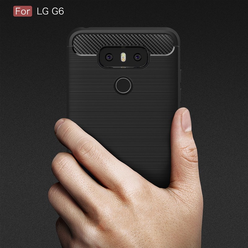 BÁO GIÁ Màn Hình Điện Thoại Lg G6 | Shopee Lazada Sendo Tiki mới nhất 4 Ốp Lưng điện thoại LG G6 silicon phủ sợi carbon chống sốc bảo vệ cao cấp