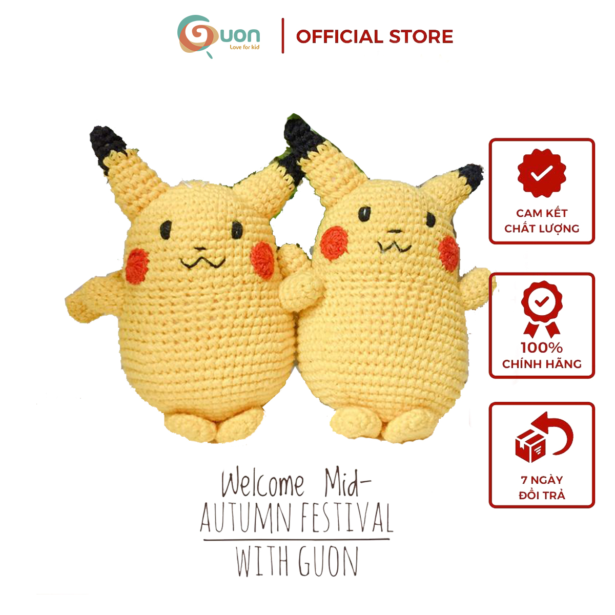 Gấu bông Pokemon thủ công làm bằng len - GUON