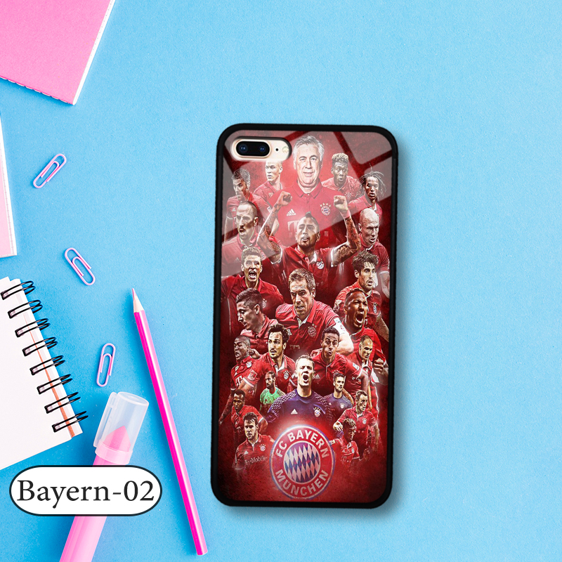 Ốp kính 3D IPHONE 7 PLUS - in biểu tượng đội bóng