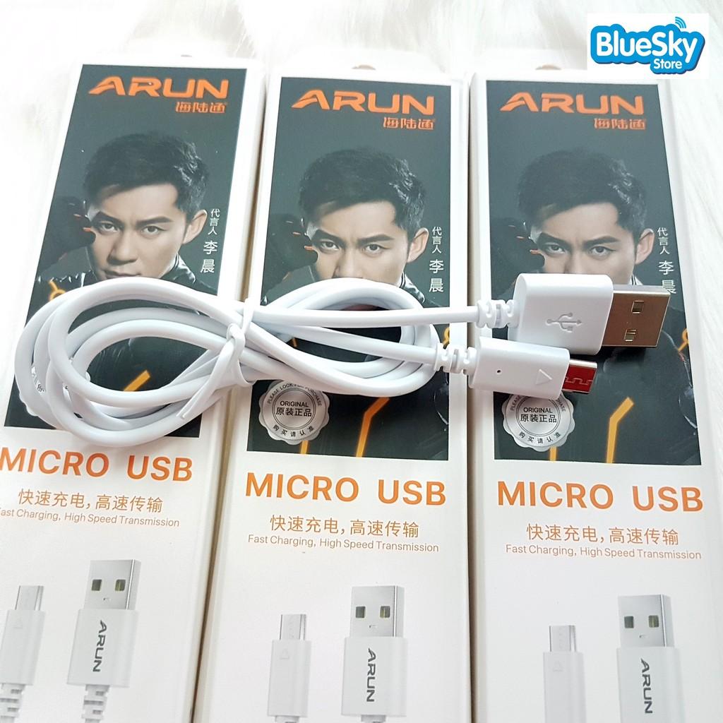 [HCM][ComBo 2] Cáp sạc điện thoại Arun Cổng Micro USBMẫu Mới 2022
