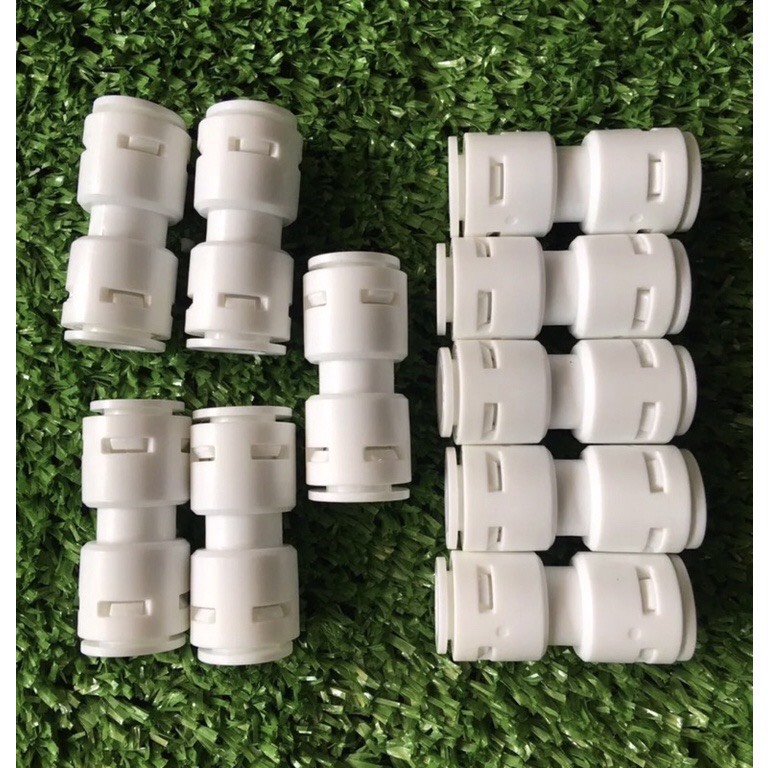 Cút thẳng nối nhanh 2 đầu ống mềm phi 10 - Dùng cho máy lọc nước, máy phun sương
