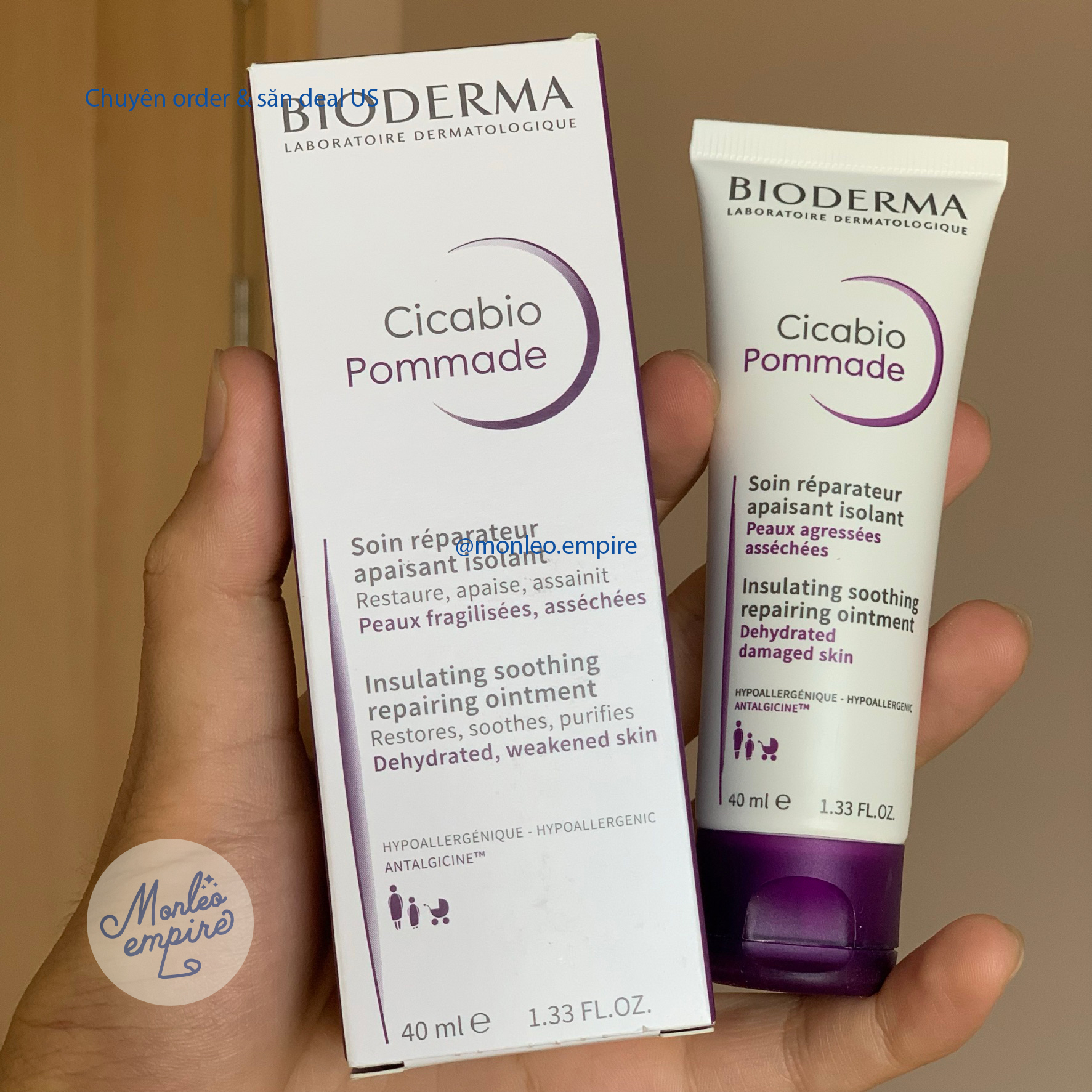 Kem phục hồi da BIODERMA Cicabio Pommade 40ml