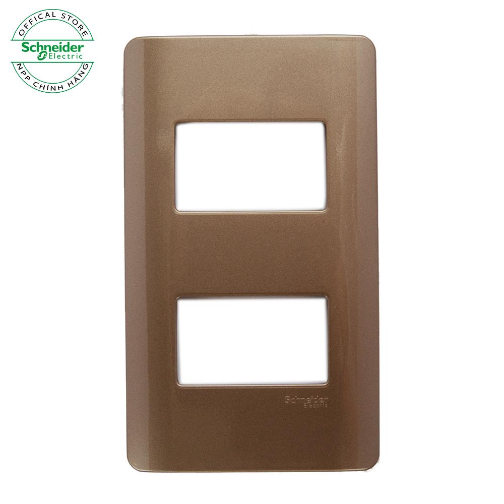 Mặt cho 2 thiết bị công tắc/ ổ cắm, size S - Dòng ZENCELO A - Schneider Electric