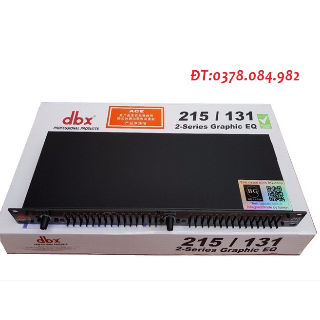 Lọc xì equalizer dbx 215 -TẶNG 2 dây canon