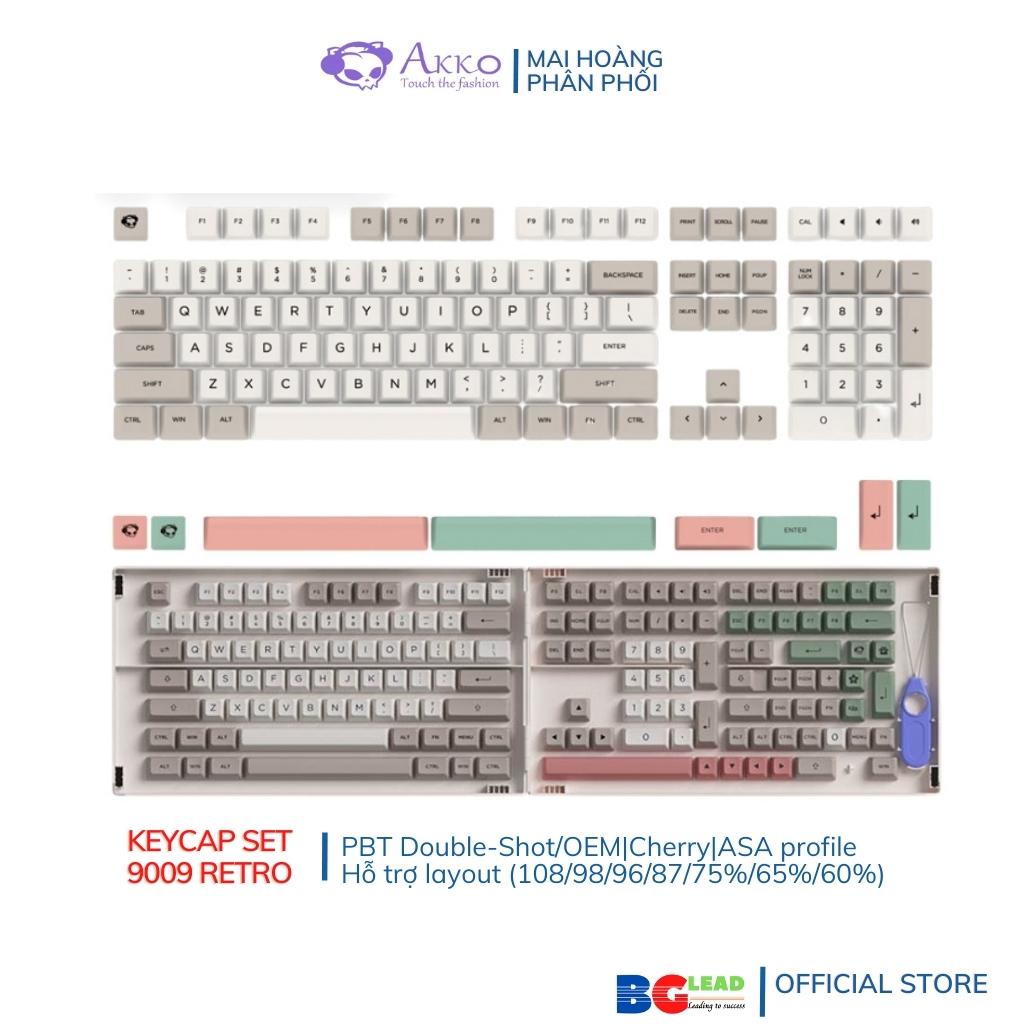 [Chính hãng] Bộ Keycap bàn phím cơ AKKO 9009 PBT Sublimation OEM Profile| Cherry Profile| ASA Profile