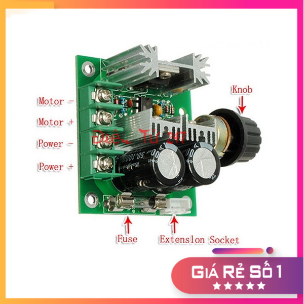Mạch điều tốc motor 775 PWM V4 12V 40VDC 10A