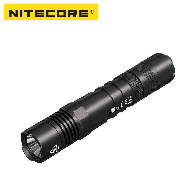 NITECORE P10 V2 Vision Powerful Upgrade Flashlight XP-L2 V6 White Light max 1100 Lumen beam throw 201 m Outdoor Sports Torch Without battery