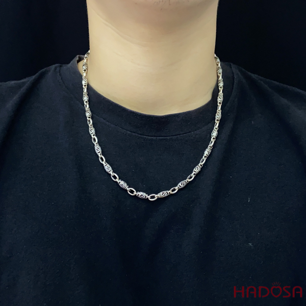 [HCMC] men's silver pendant chain 50cm Sterling Silver 925