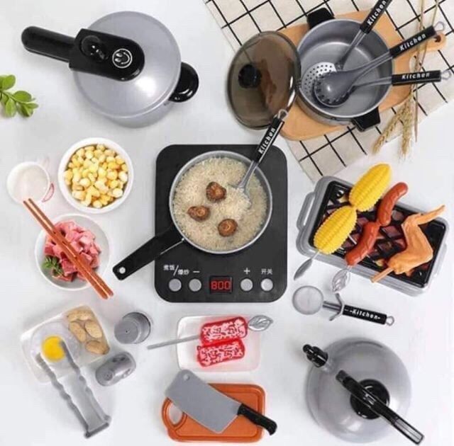 Bộ đồ chơi nấu ăn 36 món siêu xinh xắn an toàn sức khỏe dành cho bé