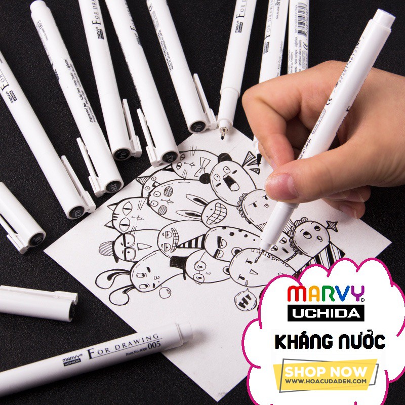 [HCM]Bút Vẽ Nét Line Marvy Uchida Kháng Nước