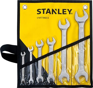 Cờ lê hệ mét 2 đầu miệng 6 chi tiết  stanley STMT73663-8