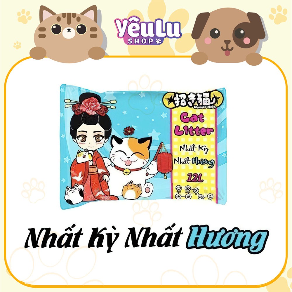 Cát Vệ Sinh Cho Mèo Maneki Neko 12L