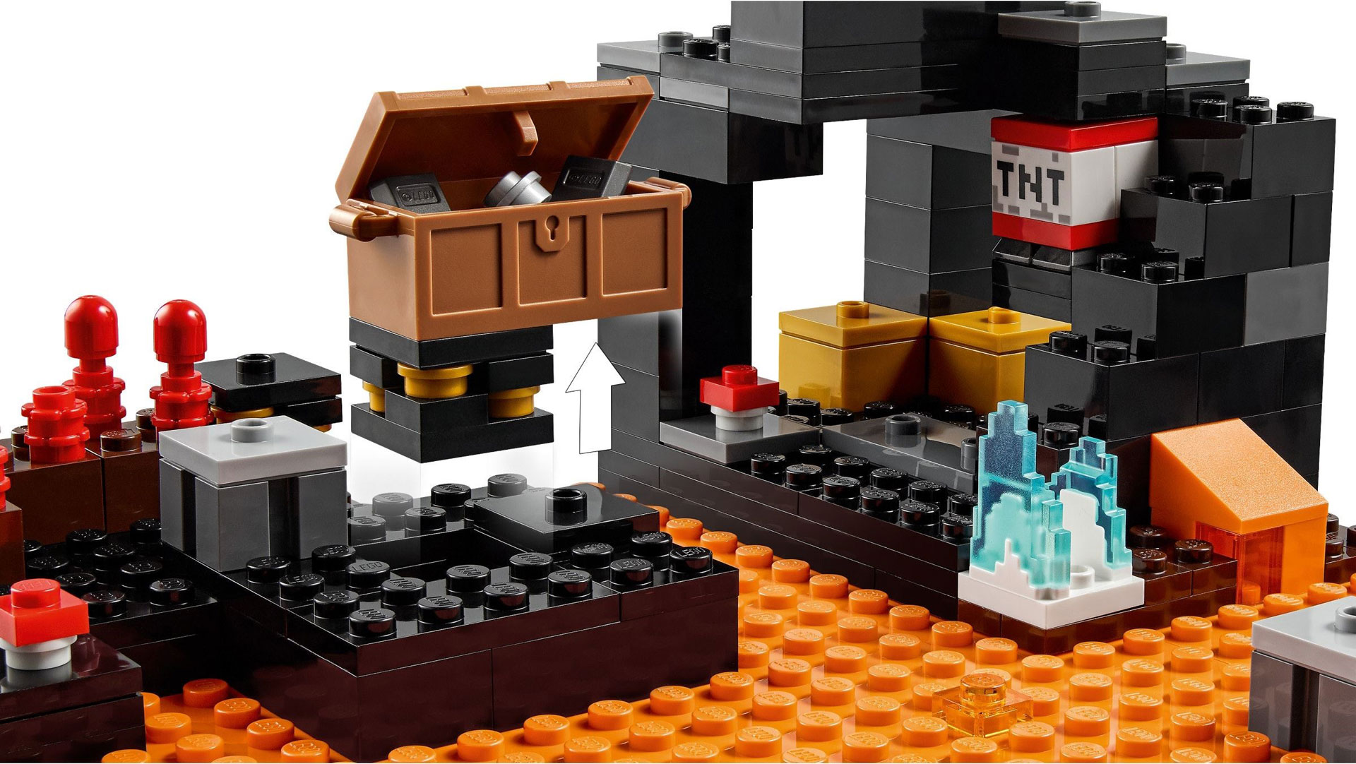 LEGO Minecraft 21185 Tàn tích pháo đài Lợn