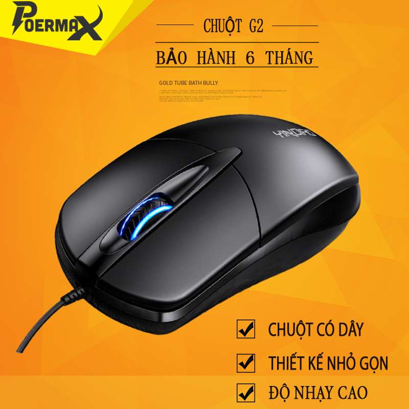 Chuột máy tính văn phòng có dây Poermax- G2