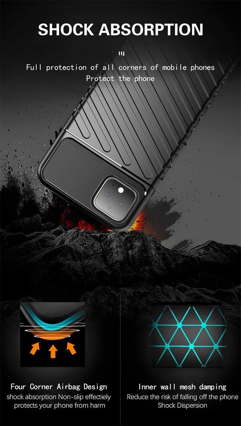 [LaoHac Store] Ốp Lưng Chống Sốc Dạng Vân Chéo Dành Cho Google Pixel 4/4XL