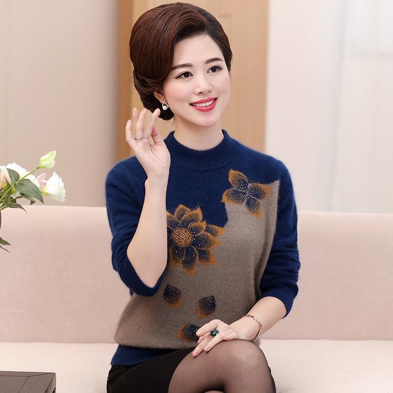 Áo len trung niên cổ cao - LTNH