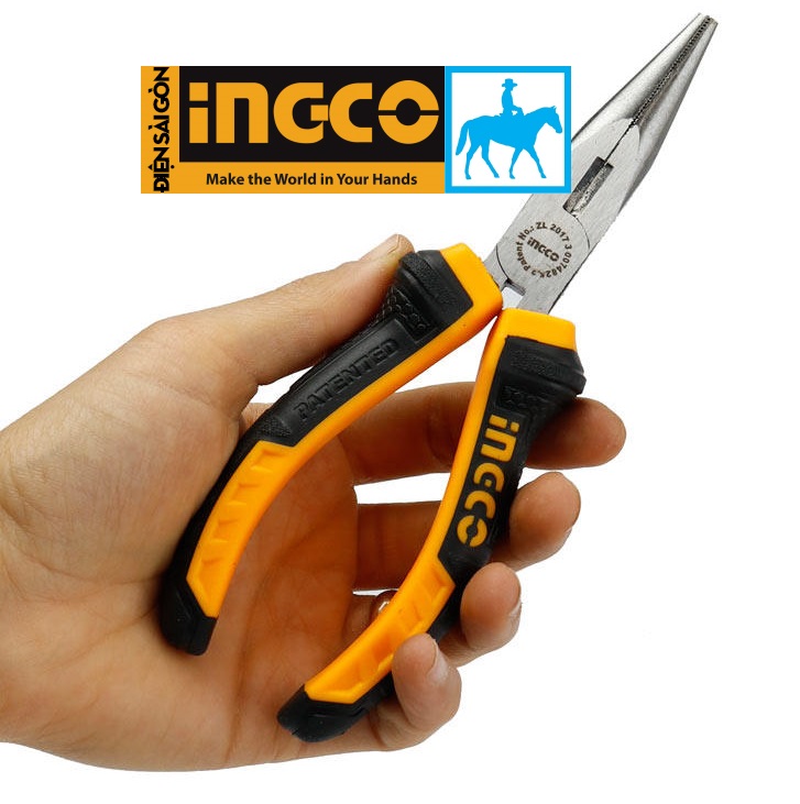 Bộ 3 kìm kềm răng cắt nhọn 6 inch Pliers INGCO