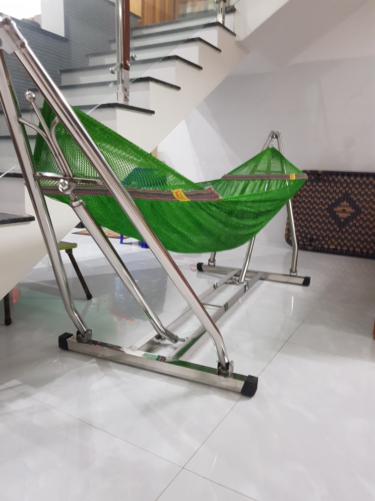 Khung võng xếp inox thang vuông( Bao gồm khung và lưới)