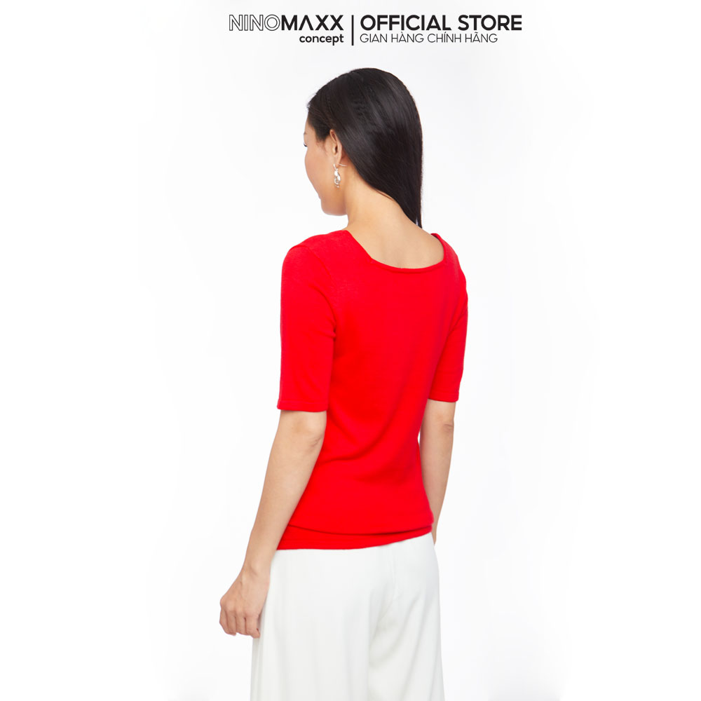N&M Áo sweater Basic Nữ tay ngắn 1905014