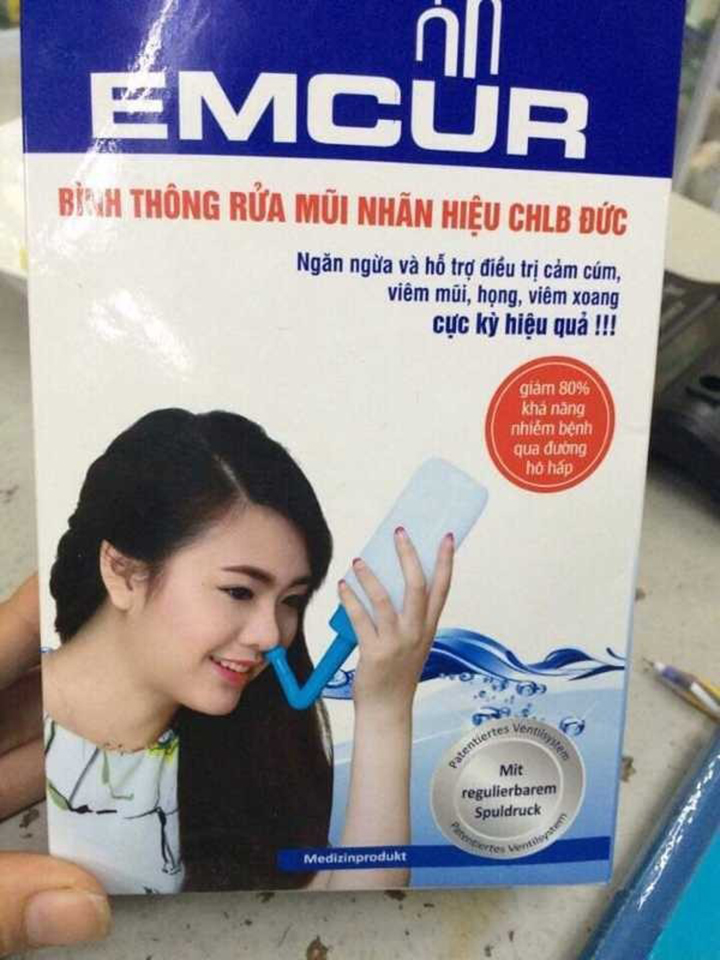 Bình rửa mũi cho trẻ em và người lớn Emcur - ĐỨC