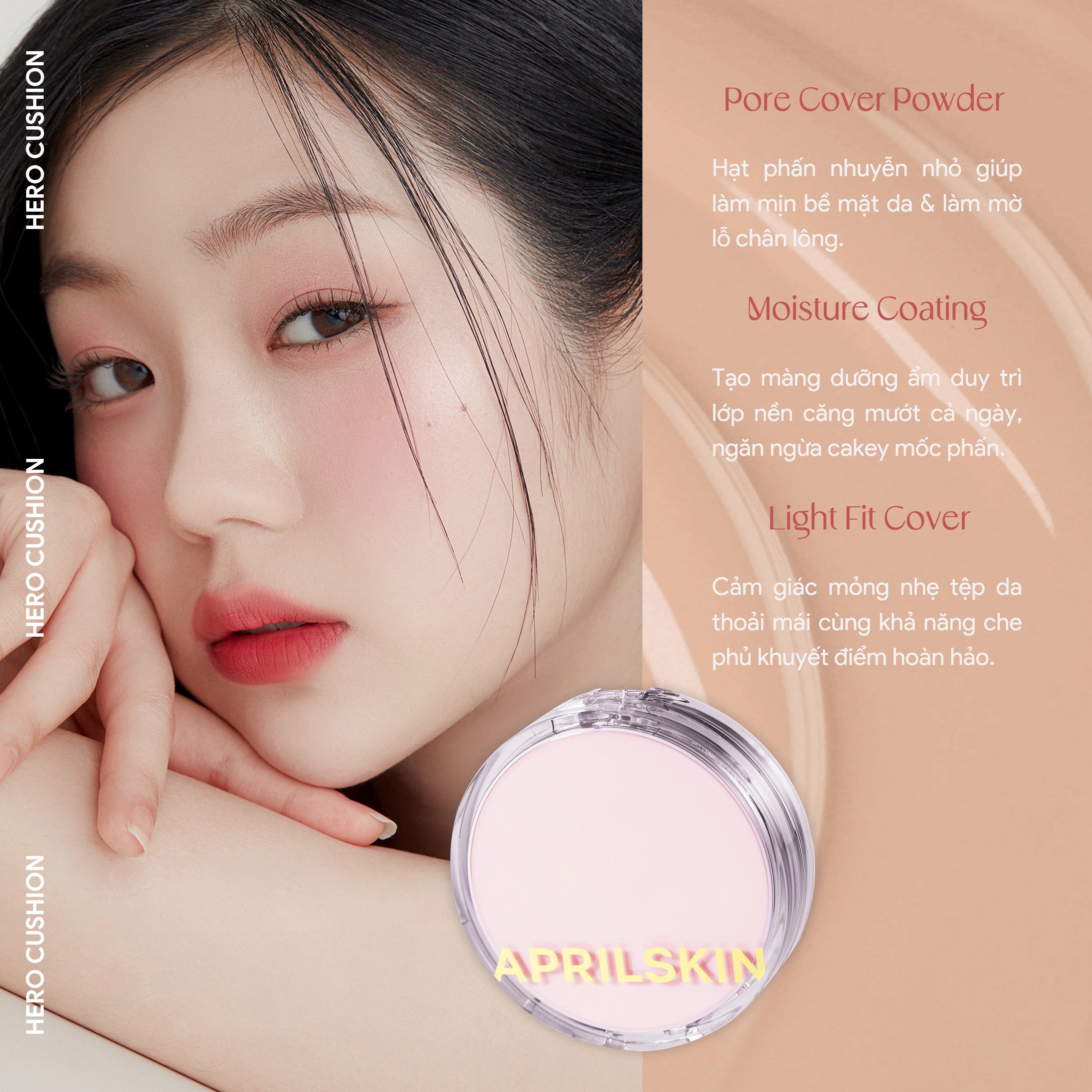 [Bản giới hạn] Set Phấn nước APRILSKIN Hero Blossom Mini Cushion Limited Edition (12g+3.5g)