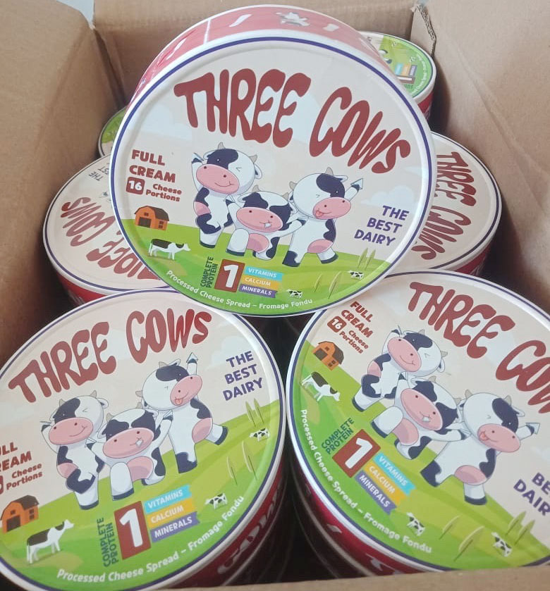 [HCM]Hộp phô mai Three Cows mới 16 miếng/hộp