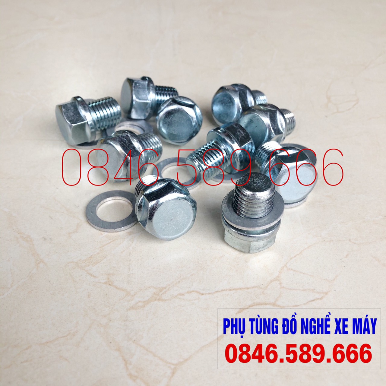 Ốc Rốn Dầu Long Đen 13 Ly Xe Máy Bị Chờn