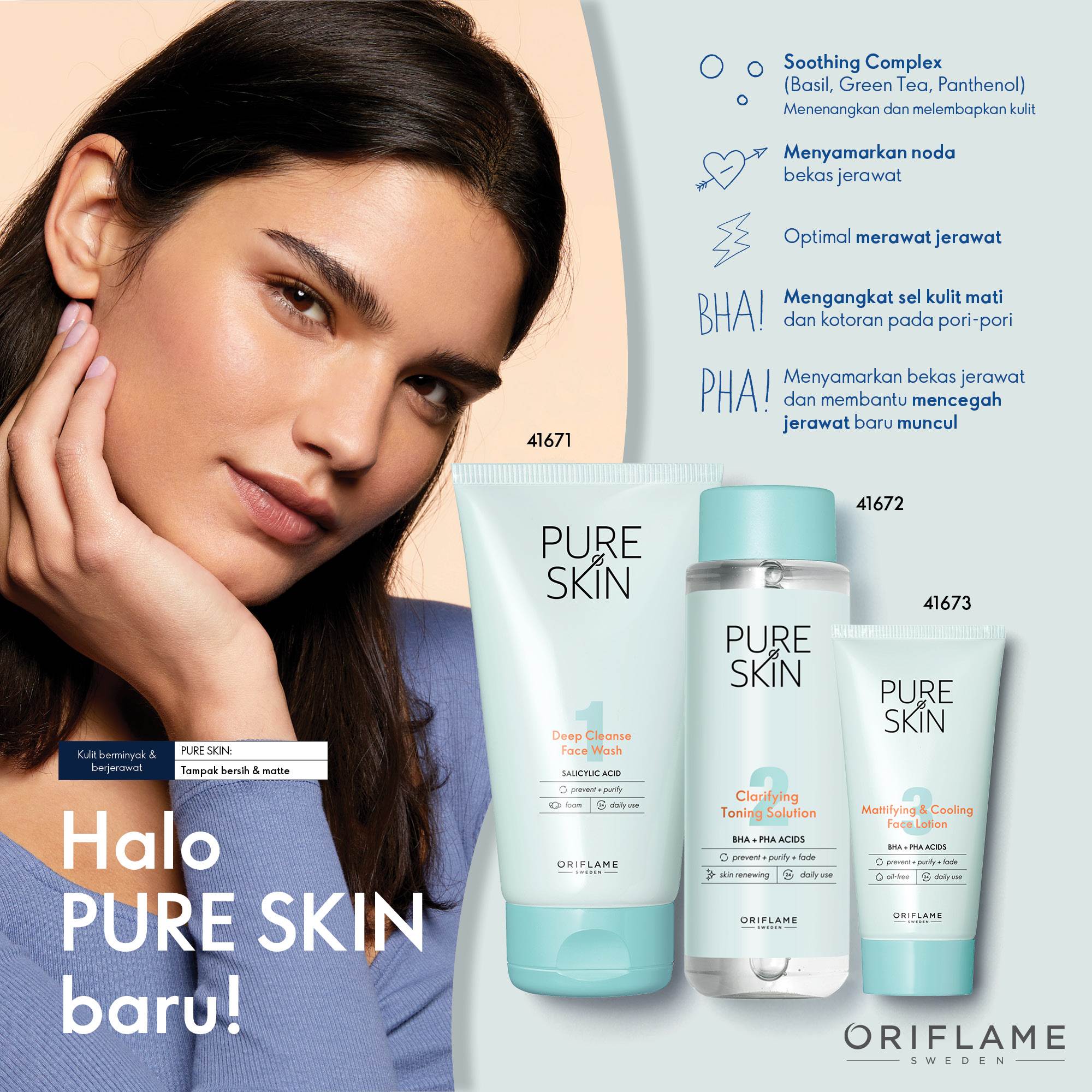 Sữa rửa mặt sạch sâu pure skin 150ml mới