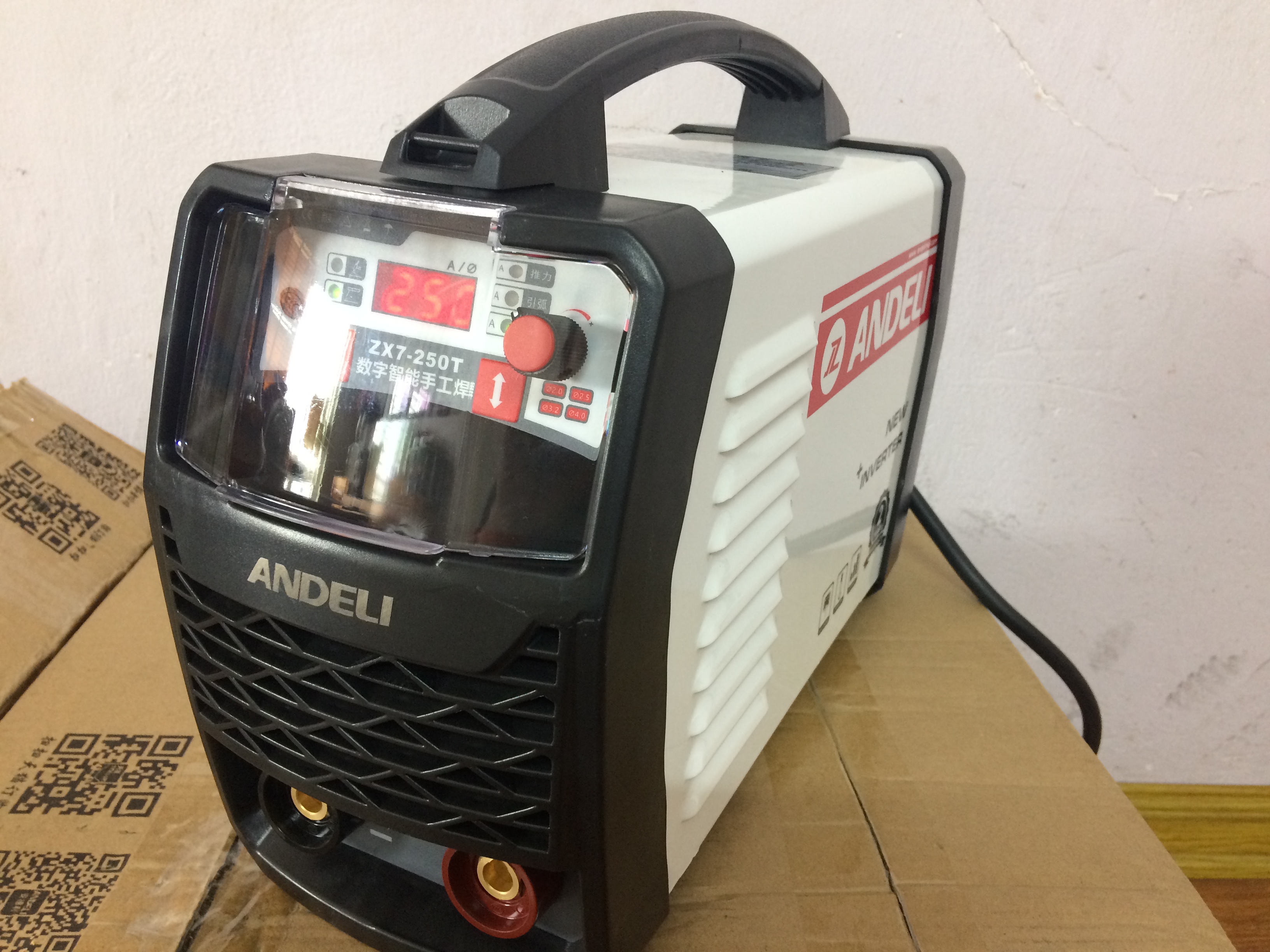 máy hàn que điện tử zx7-250T ANDELI (dây1.6  5m+kìm 500a+kẹp mát)