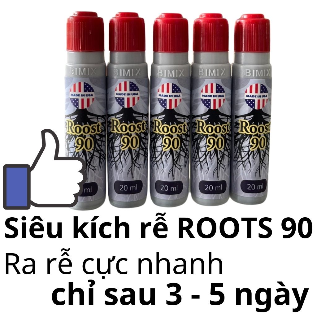 Combo 1 vỉ (5 lọ) Phân bón kích rễ Roots 90 USA 20ml