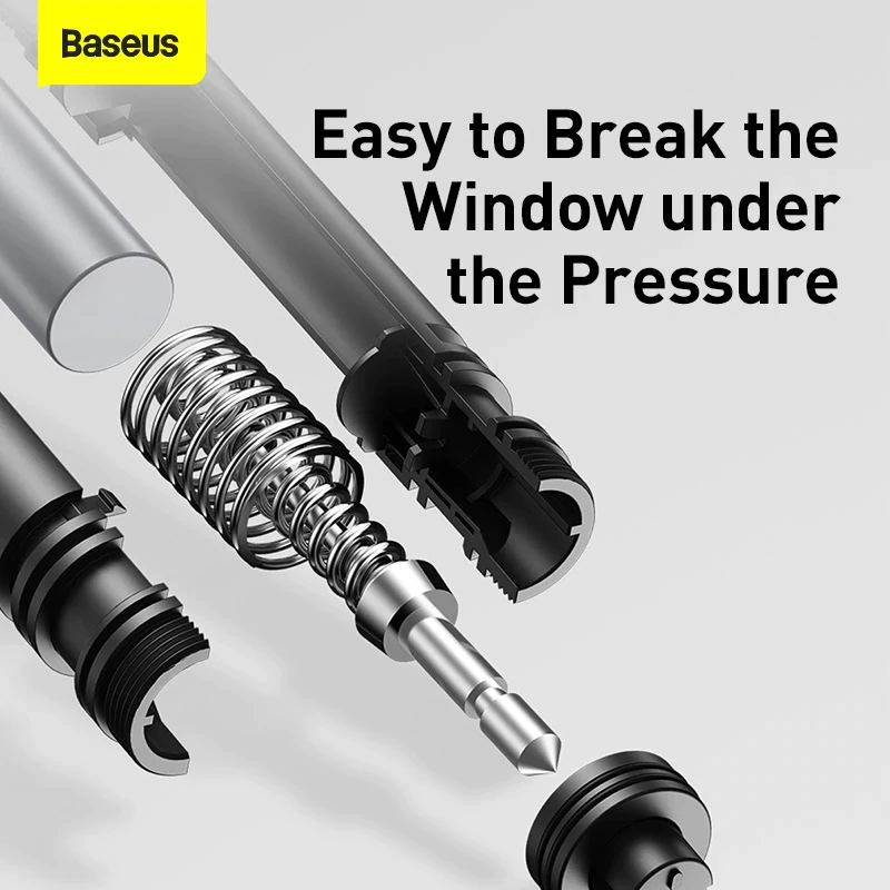 Đèn pin tích hợp búa phá cửa Baseus Savior Window Breaking Flashlight