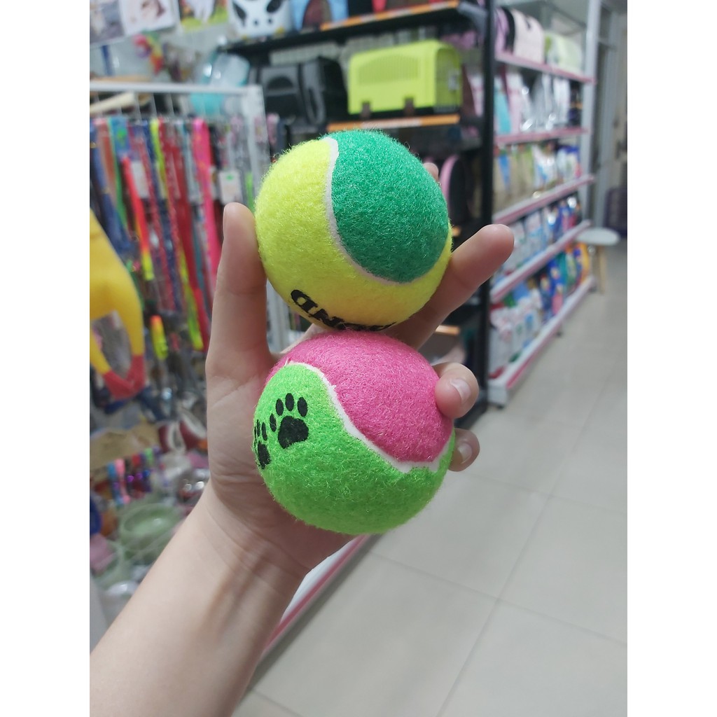 [HCM]Banh tennis - Đồ chơi cho chó mèo