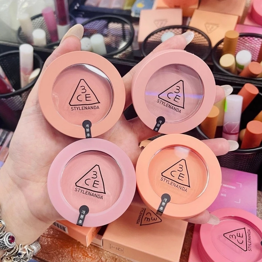 Phấn Má Hồng 3CE Mood Recipe Face Blush (NUDE PEACH - ROSE BEIGE - MONO PINK)