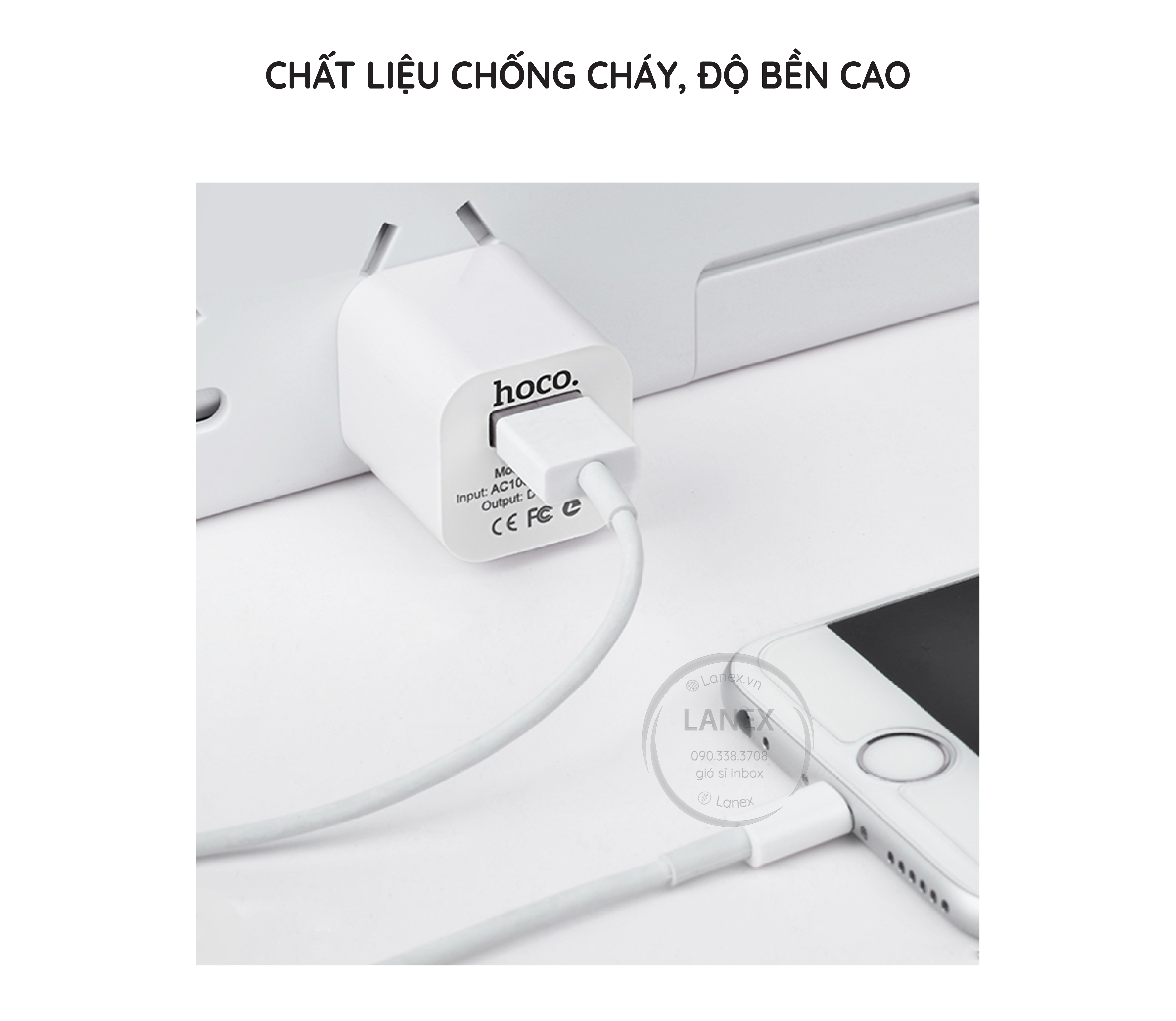 Cóc Sạc Nhanh Hoco Uh102 1 Cổng Usb 1.0a