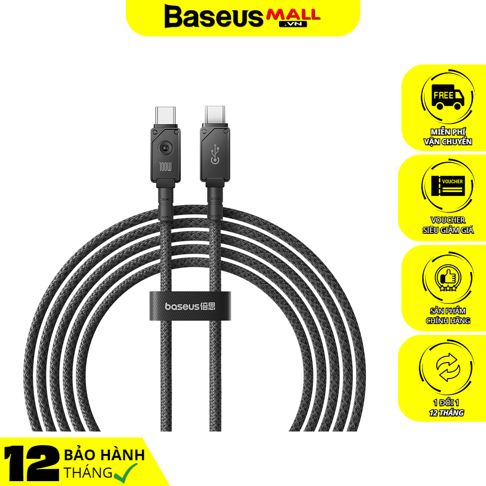 Cáp Sạc Nhanh Baseus Unbreakable Series Fast Charging Data Cable Type-C to Type-C 100W