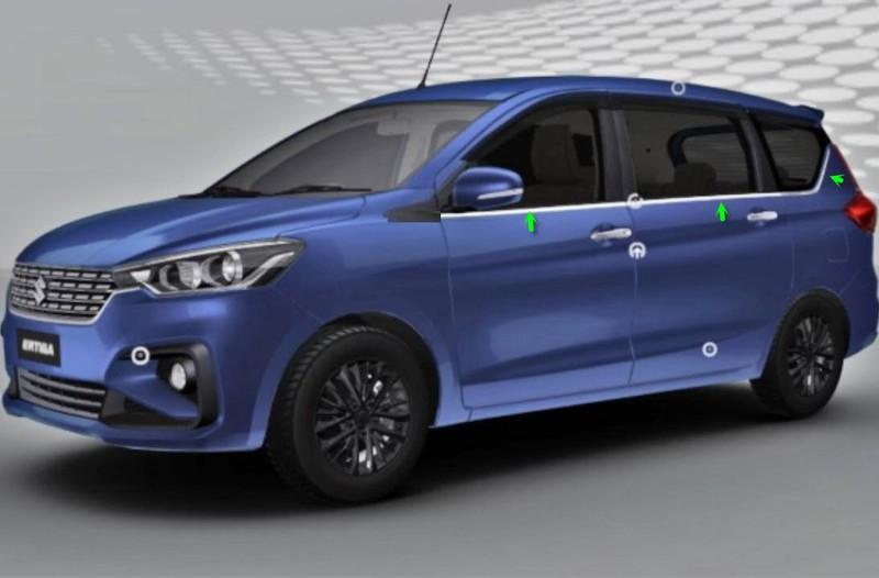 Nẹp chân kính inox ERTIGA 2020