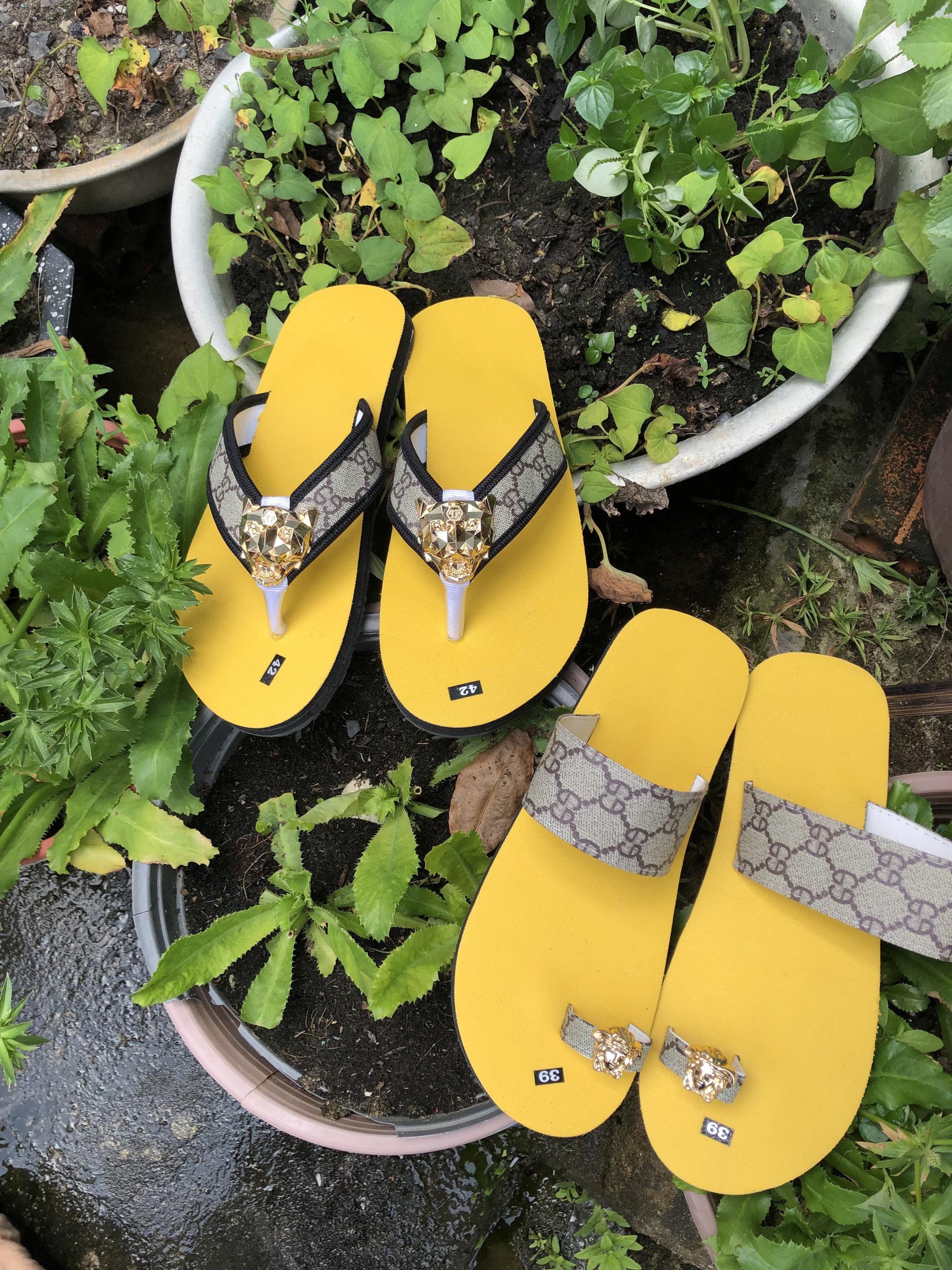 Combo dép sandal cặp đôi nam nữ xỏ ngón vang
