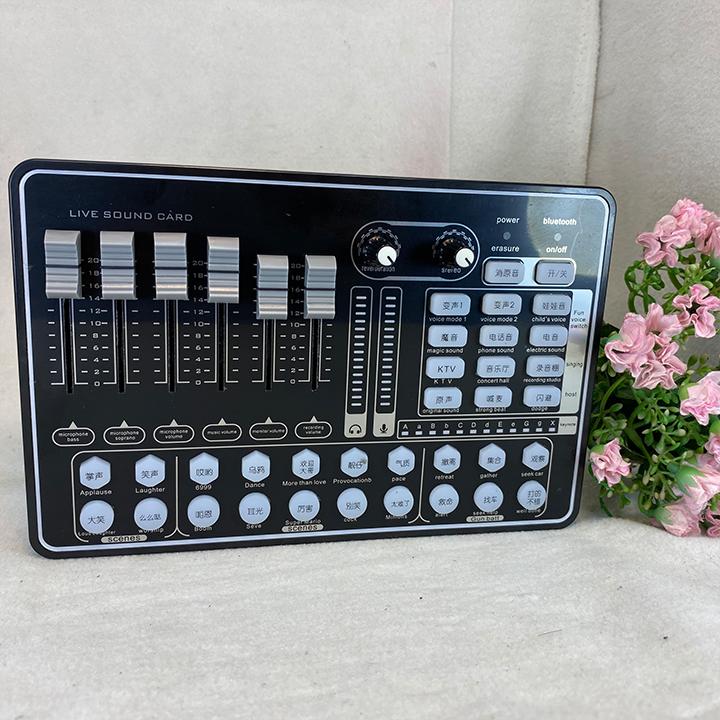 Sound card Live stream H9 có kết nối Bluetooth cao cấp.
