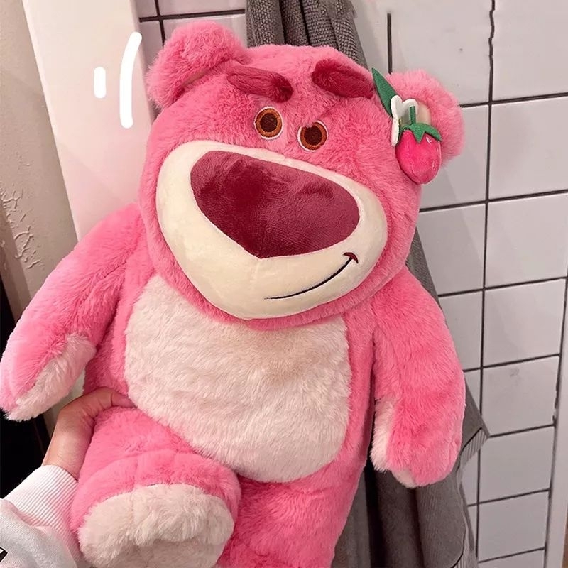 Gấu nhồi bông Lotso dâu hồng đáng yêu 25cm