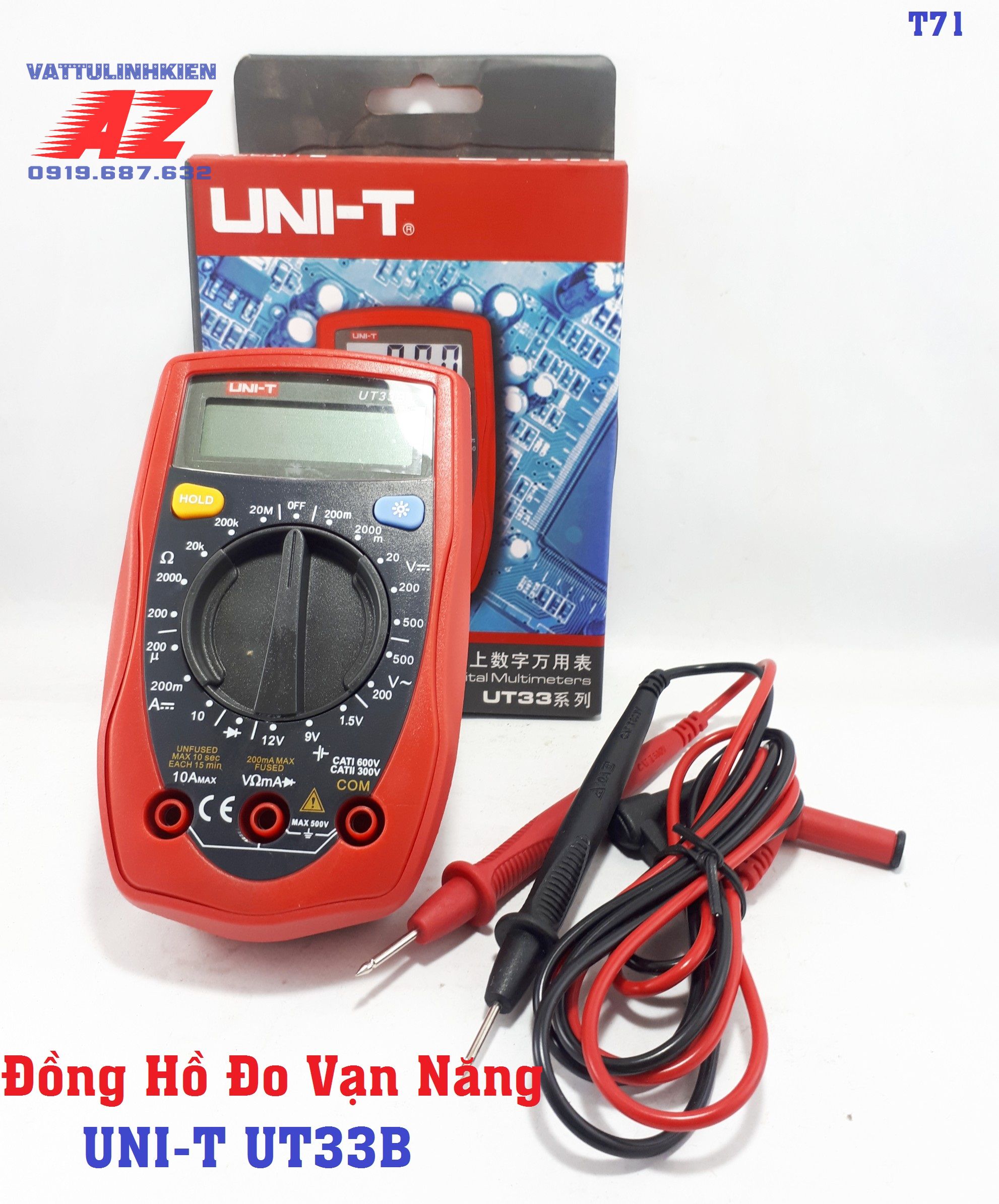 Đồng hồ đo vạn năng uni-t model ut33b