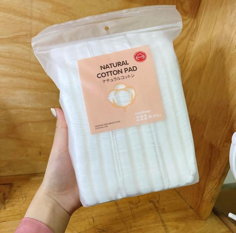 Combo 2 bịch bông tẩy trang 222 miếng - Natural Cotton Pads