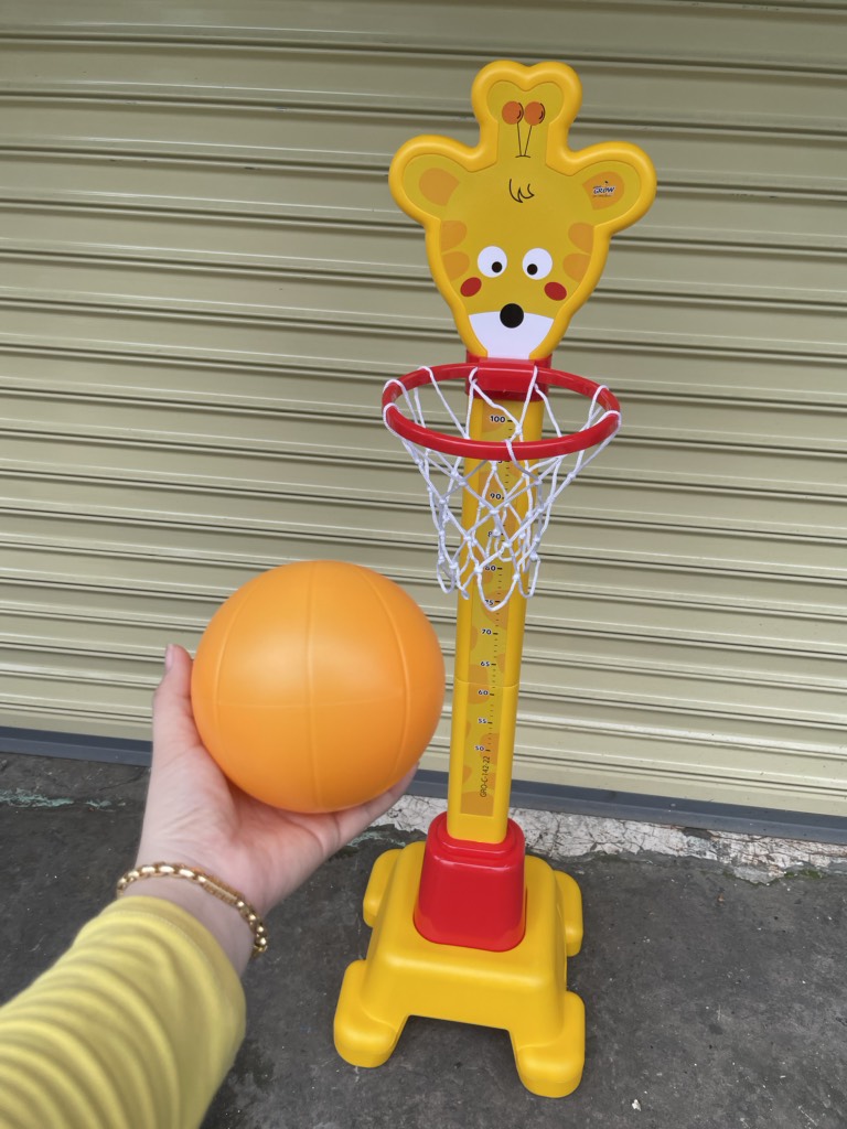 Bộ khung thành bóng rổ Grow 2in1 cho bé