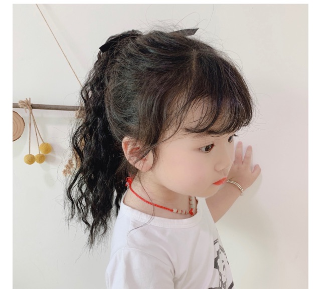 Tóc giả đẹp - Tóc cột xù ngắn dành cho bé gái
