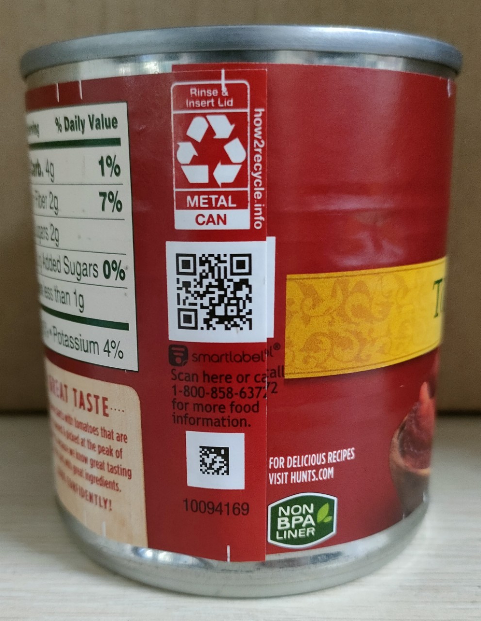 Sốt cà chua nhuyễn Hunts Tomato Sauce 227g - Xuất xứ: Mỹ