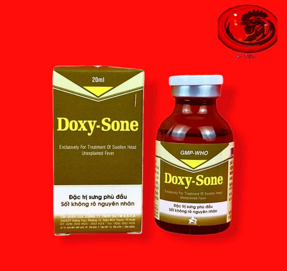 DOXY - SONE 20ml  sưng phù đầu, sốt dành cho gà đá